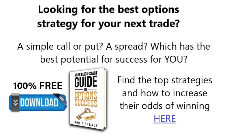 Advertisement - Looking for the best options strategy for your next trade? Find the top strategies and how to increase their odds of winning in this 100% free ebook. Click to download